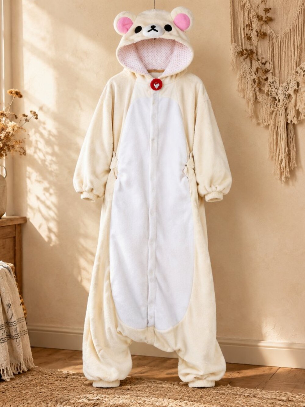 Rilakkuma Jumpsuit Pajama Adult Onesie — Size Medium
